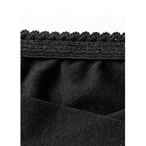 Трусы под живот с кружевом для беременных Черные 0055